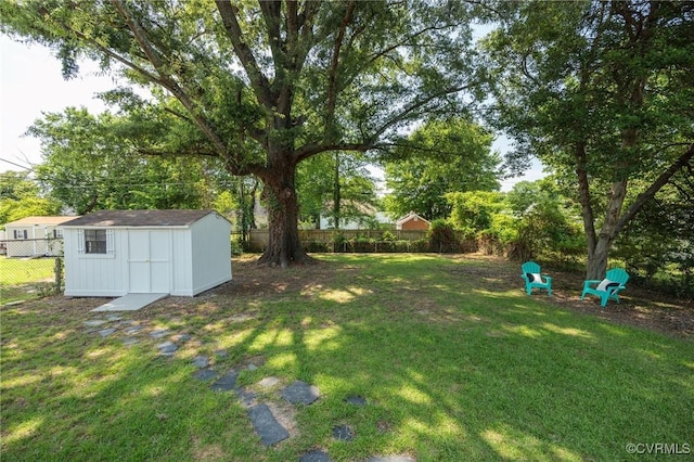 3912 Alma Ave, Henrico, VA 23222 - fenced backyard featuring a storage unit