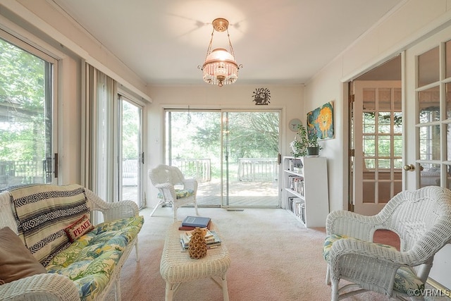 570 Three Chopt Rd, Manakin Sabot, VA 23103 - sunroom / solarium featuring carpet