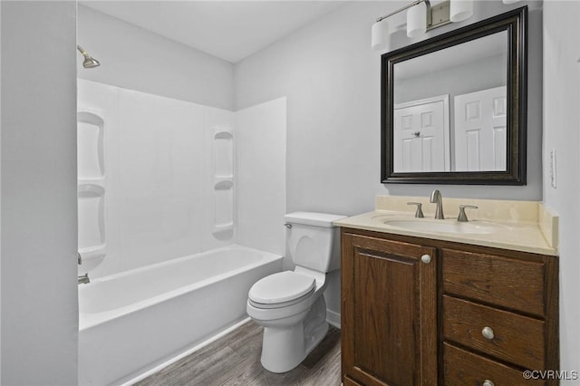 1203 Lemonwood Dr, North Prince George, VA 23860 - full bath with wood finished floors, vanity, and shower / bath combination