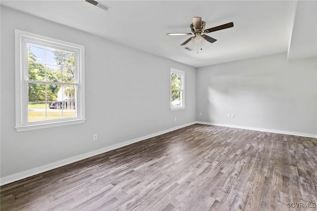 1203 Lemonwood Dr, North Prince George, VA 23860 - unfurnished room featuring wood finished floors and ceiling fan