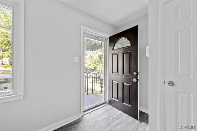 1203 Lemonwood Dr, North Prince George, VA 23860 - entrance foyer featuring baseboards and wood finished floors