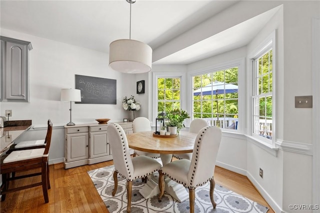 14230 Post Mill Dr, Midlothian, VA 23113 - dining area featuring light wood finished floors and plenty of natural light