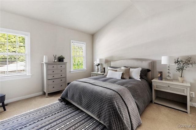 14230 Post Mill Dr, Midlothian, VA 23113 - bedroom with light carpet and lofted ceiling