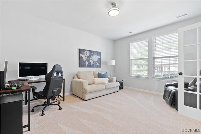3636 Knighton Cir, Midlothian, VA 23112 - carpeted home office featuring baseboards