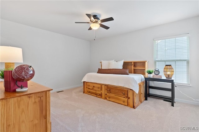3636 Knighton Cir, Midlothian, VA 23112 - bedroom featuring light colored carpet and ceiling fan