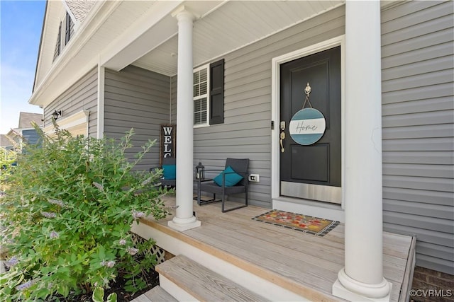 3636 Knighton Cir, Midlothian, VA 23112 - property entrance with a porch