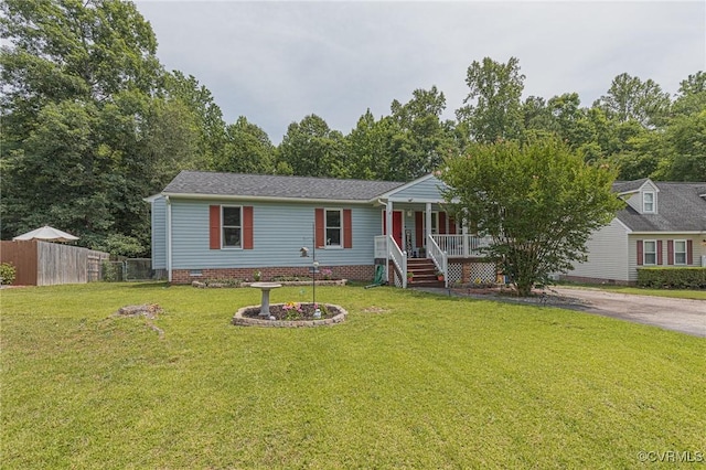 10613 Poachers Run, Chesterfield, VA 23832 - view of front of property featuring a porch and crawl space