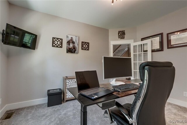 3016 Maple Grove Ln, Powhatan, VA 23139 - carpeted office with baseboards