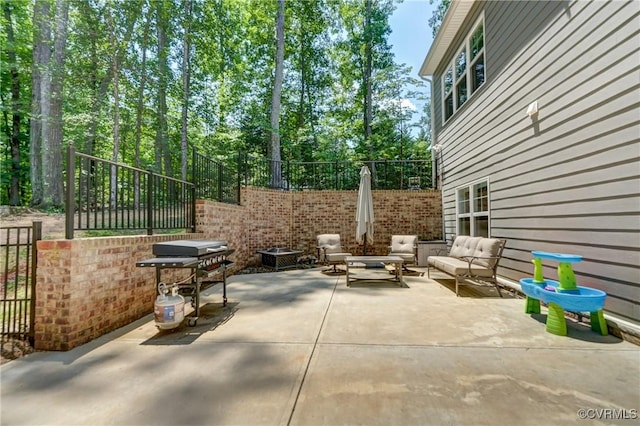 3016 Maple Grove Ln, Powhatan, VA 23139 - view of patio / terrace featuring outdoor lounge area and area for grilling