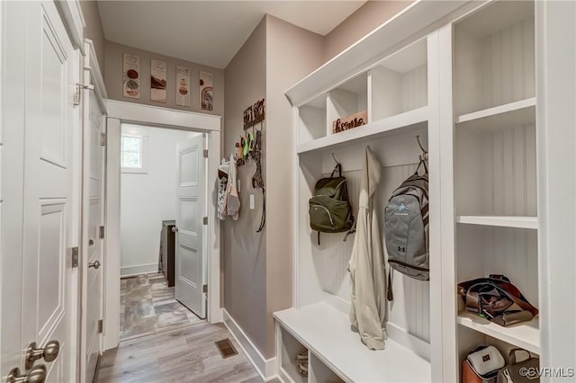 3016 Maple Grove Ln, Powhatan, VA 23139 - mudroom with light wood-style floors and baseboards