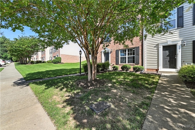 3036 Perdue Springs Ln, Chester, VA 23831 - view of front of house with brick siding and a front lawn
