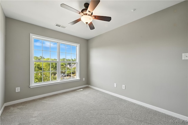3036 Perdue Springs Ln, Chester, VA 23831 - unfurnished room with carpet flooring and a ceiling fan