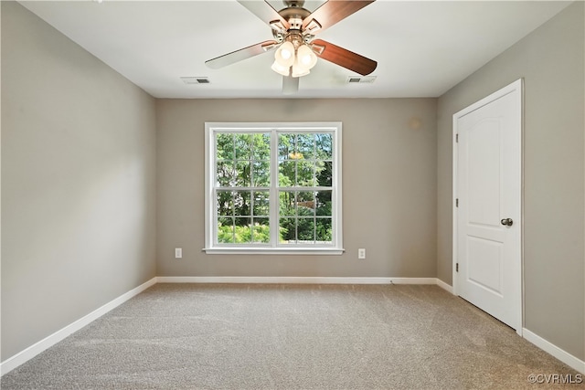 3036 Perdue Springs Ln, Chester, VA 23831 - spare room with carpet flooring and a ceiling fan