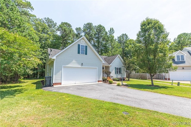 5773 S Jessup Rd, Chesterfield, VA 23832 - view of front of property featuring a garage and asphalt driveway