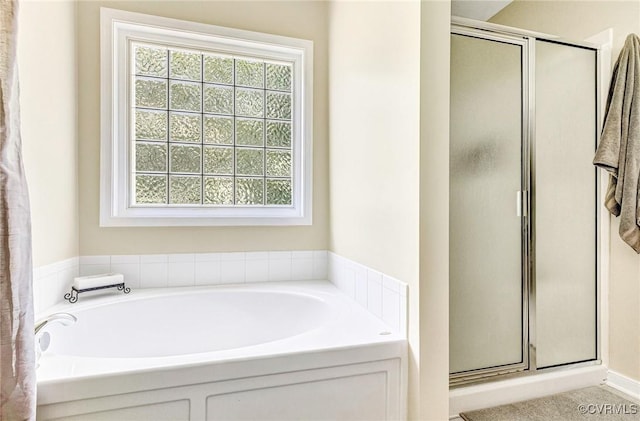 5773 S Jessup Rd, Chesterfield, VA 23832 - full bath with plenty of natural light, a stall shower, and a bath