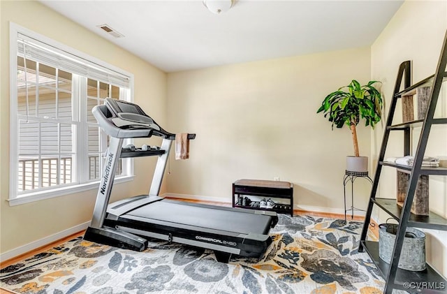 5773 S Jessup Rd, Chesterfield, VA 23832 - workout room featuring healthy amount of natural light and wood finished floors