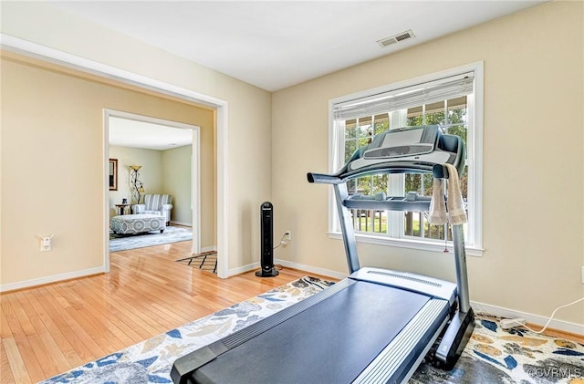 5773 S Jessup Rd, Chesterfield, VA 23832 - exercise room featuring wood finished floors