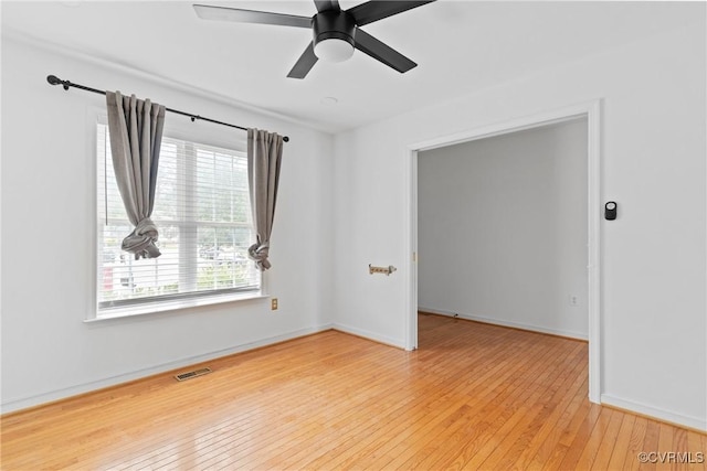 5413 Cranston Ct, Henrico, VA 23059 - unfurnished room with light wood-type flooring and a ceiling fan