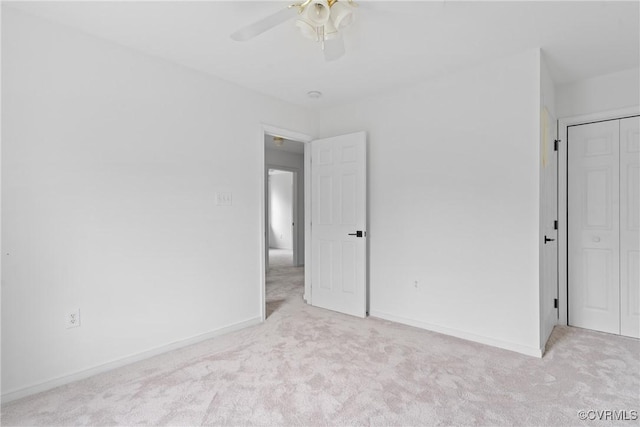 5413 Cranston Ct, Henrico, VA 23059 - unfurnished bedroom with carpet flooring, ceiling fan, and a closet