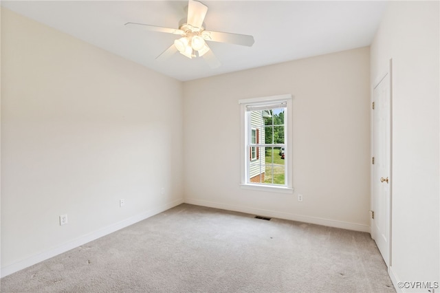 6125 Trinity Church Rd, Dinwiddie, VA 23833 - unfurnished room featuring carpet floors and ceiling fan