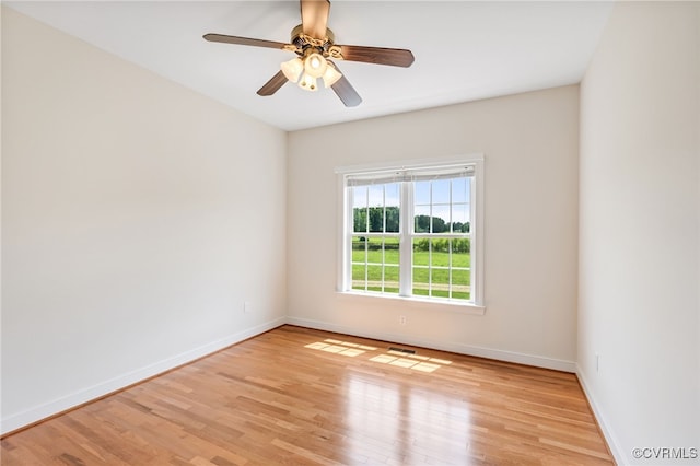 6125 Trinity Church Rd, Dinwiddie, VA 23833 - spare room with wood finished floors and a ceiling fan