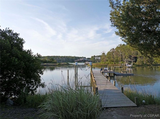 186 Bay Shore Point Rd, Port Haywood, VA 23138 - dock area featuring a water view
