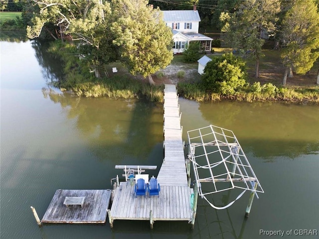 186 Bay Shore Point Rd, Port Haywood, VA 23138 - dock featuring a water view