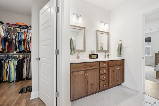 9524 Simonsville Rd, Midlothian, VA 23112 - full bath with double vanity and a walk in closet