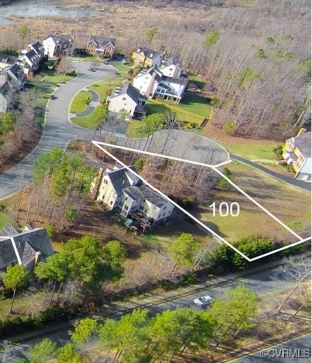 13000 Huntsteed Ct, Ridge Branch, VA 23233 - bird's eye view
