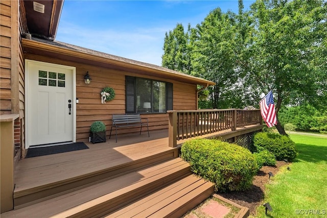 275 Meadowview Ln, Farmville, VA 23901 - wooden terrace featuring a lawn