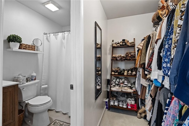 275 Meadowview Ln, Farmville, VA 23901 - bathroom with vanity and curtained shower