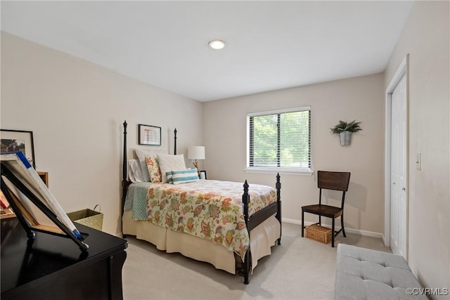 275 Meadowview Ln, Farmville, VA 23901 - bedroom with light carpet and recessed lighting