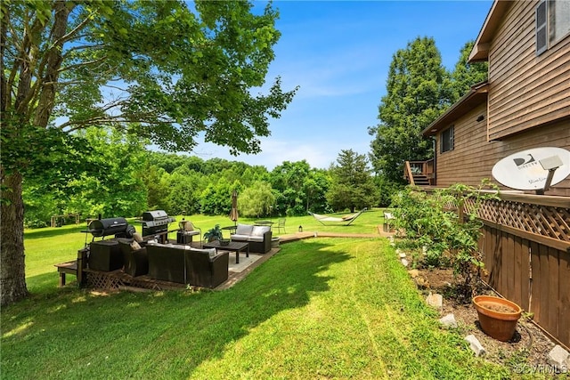 275 Meadowview Ln, Farmville, VA 23901 - view of grassy yard with outdoor lounge area