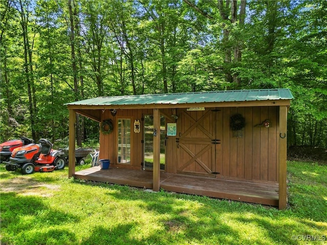 275 Meadowview Ln, Farmville, VA 23901 - view of outdoor structure with a view of trees