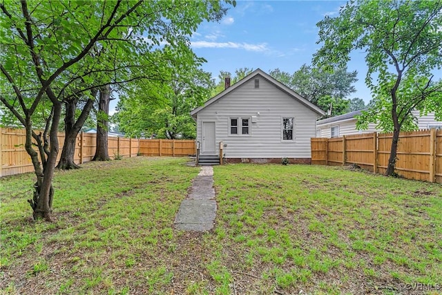 3406 Lawson St, Richmond, VA 23224 - back of house with a fenced backyard