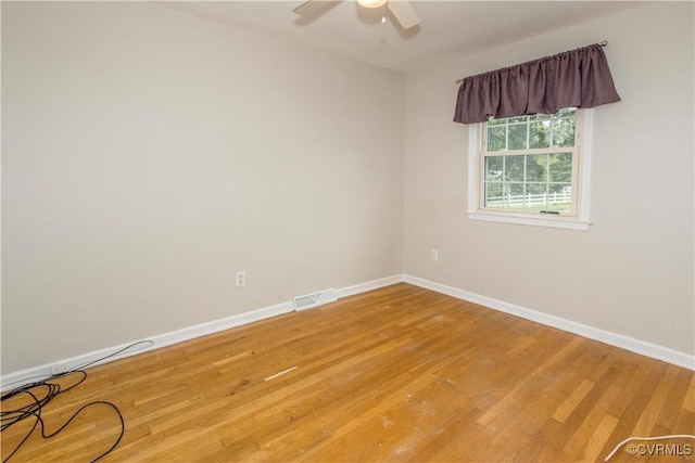 15601 Meridian Ave, Chester, VA 23831 - empty room with light wood-type flooring and ceiling fan