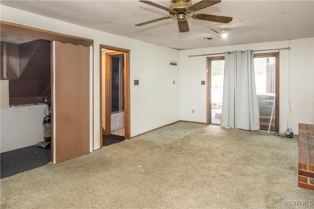 15601 Meridian Ave, Chester, VA 23831 - carpeted empty room featuring a ceiling fan
