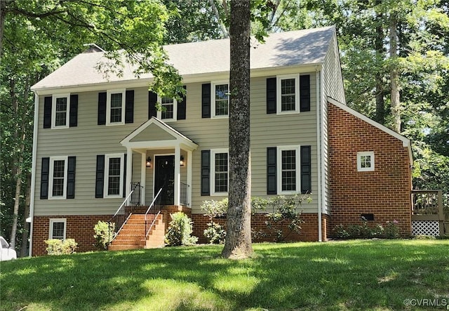 403 Smoketree Cir, Richmond, VA 23236 - colonial-style house with a front lawn