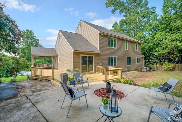 9712 Kingussle Ln, North Chesterfield, VA 23236 - view of patio / terrace with a deck