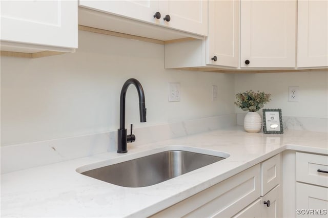 3211 Fox Chase Dr, Midlothian, VA 23112 - kitchen with white cabinetry and light stone counters