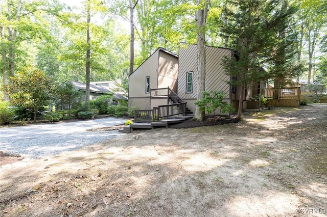 3211 Fox Chase Dr, Midlothian, VA 23112 - view of side of property featuring a wooden deck