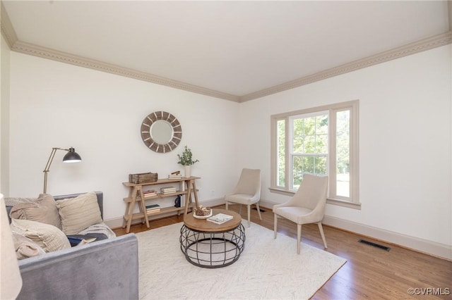 10703 Kriserin Cir, Chester, VA 23831 - living area with ornamental molding and wood finished floors