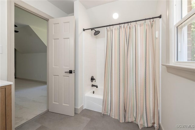 10703 Kriserin Cir, Chester, VA 23831 - full bath featuring shower / bath combination with curtain and vanity