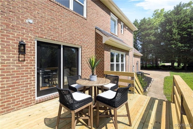 10703 Kriserin Cir, Chester, VA 23831 - wooden deck with outdoor dining space