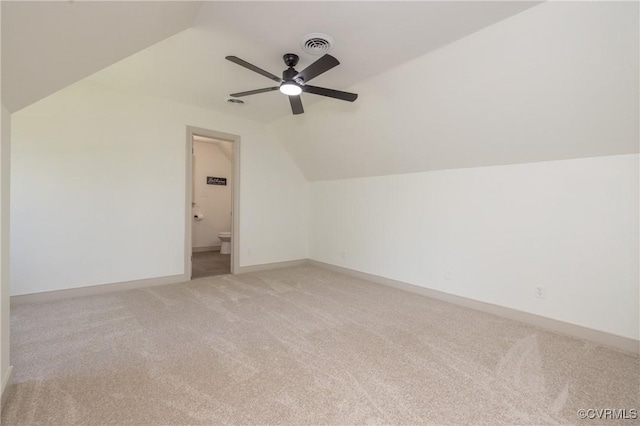 10703 Kriserin Cir, Chester, VA 23831 - bonus room with light carpet, lofted ceiling, and ceiling fan