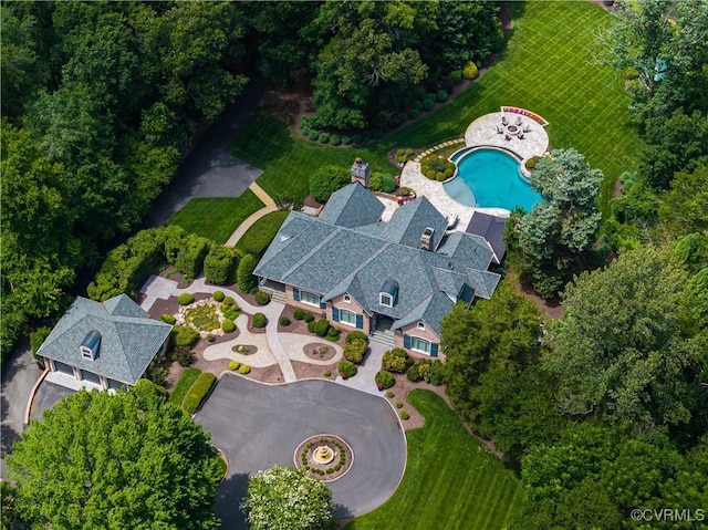 3300 Riverglade Rd, Powhatan, VA 23139 - aerial view of property and surrounding area featuring a pool