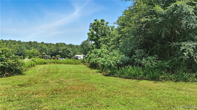 209 Oak Hill Rd, Prospect, VA 23960 - view of green lawn with a forest view