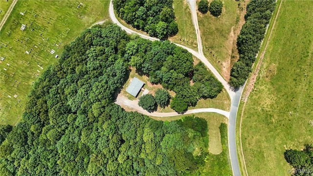 209 Oak Hill Rd, Prospect, VA 23960 - aerial view of property and surrounding area with property parcel outlined