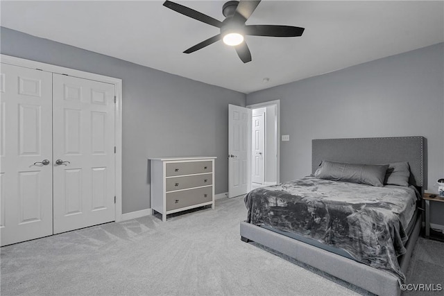 9032 Fascine Ct, Mechanicsville, VA 23116 - bedroom featuring carpet, ceiling fan, and a closet