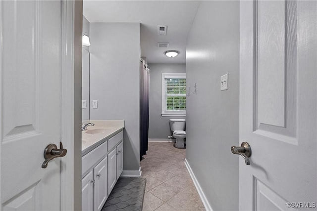 9032 Fascine Ct, Mechanicsville, VA 23116 - full bathroom featuring vanity, tile patterned floors, and a shower with curtain